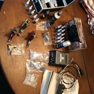 Tattoo kit with 3 machines and lots of supplies